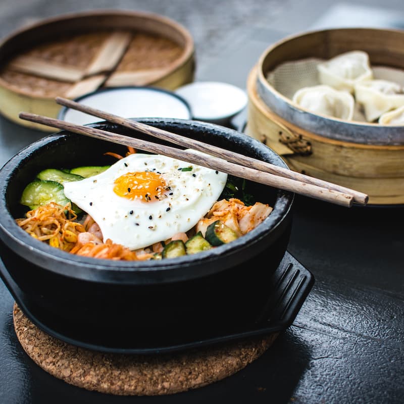 Photo of beautifully arranged food